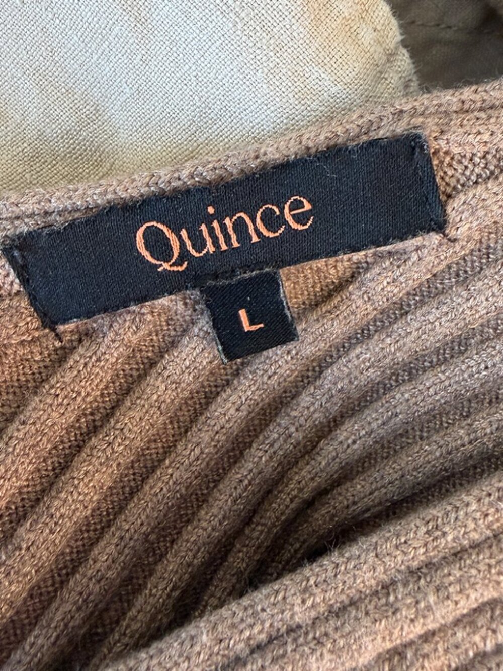Quince Eco-Knit Cropped Sweater Tank Top - Warm Taupe / Large - Picture 2 of 7